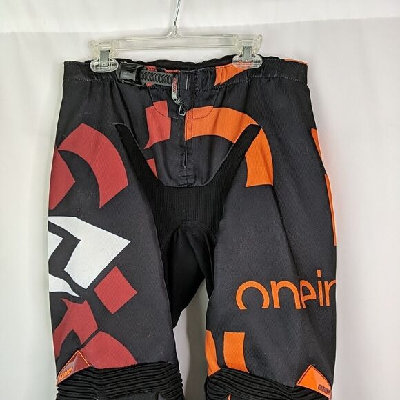 One Industries Defcon Off Road ATV Motocross Gear Pants Orange Red Men Size 30 - Picture 2 of 16